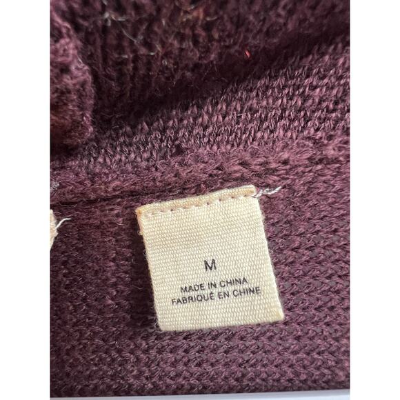 Anthropologie Moth Nevis Open Front Cardigan Sweater Medium Fringe Hem - Picture 4 of 10